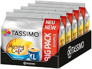 Tassimo Kapsułki Morning Café XL Mild & Smooth, 105 kapsułek kawy, 5 sztuk, 5 x 21 napojów