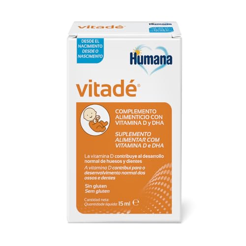 Vitadé, complemento alimenticio a base de vitamina D y DHA, que fortalece el sistema inmune y contribuye al desarrollo de los huesos, 15ml