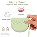 Molain Silicone Retainer Case, Squeeze Top Aligner Holder with Lid Lanyard Slim Cute Mouth Guard Case Partial Denture Container Holder with Vent Holes for Night Guard Denture Travel (Green)