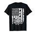 Gymnastics Gymnast Papa America Flag Vintage Christmas T-Shirt