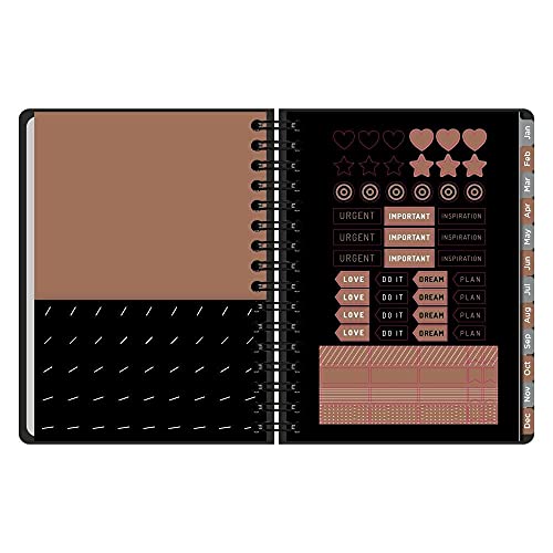 Agenda Planner Noir A5 Wire-o Traços 5836-4 Ótima UN PM
