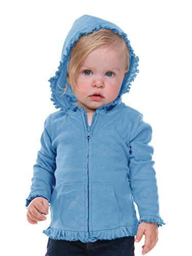Kavio! Infants Sunflower Long Sleeve Zip Hoodie Azure 6M