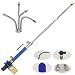 Hydro Jet Car Washer - 27'' Extendable High Pressure Power Washer Wand, Water Hose Attachment Nozzle, Flexible Glass Cleaning Tool with Snow Foam Cannon, Auto Watering Sprayer, Window Washing, 2 Tips
