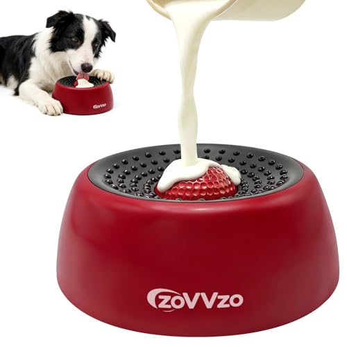 Image of Rolling Ball Dog Lick Bowl, Slow Feeder Dog Bowls, Non-Slip Design