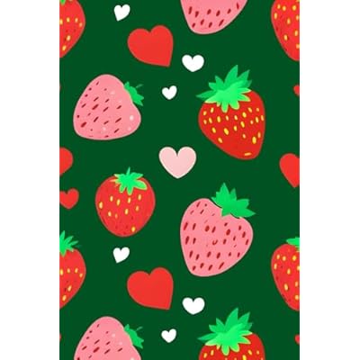 Dark Green Strawberry Journal