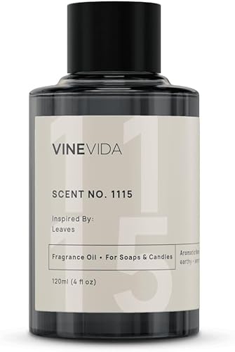 Miniatura 726 de VINEVIDA [4 onzas] Aceite de fragancia de madera de teca de caoba para fabricación de velas y fabricación de jabón, aromas de velas prémium para