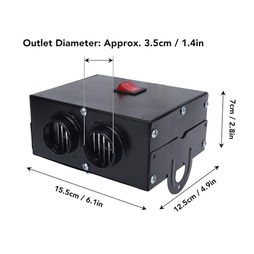 Calefactor Eléctrico Portátil Ajustable AC/DC miniatura 2
