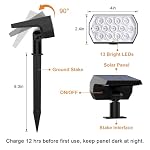 Color Changing Solar Lights Outdoor, IP68 Waterproof, RGB, 6 Pack - Image 6