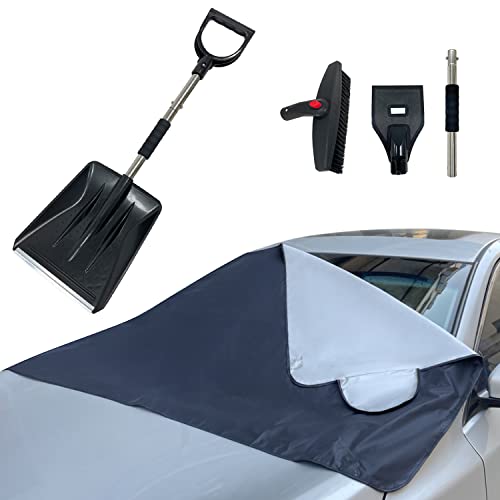 Sutekus Snow Brush Kit Includes Snow Shovel, Ice Scraper, Snow ...