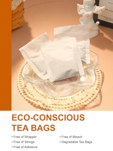 Image of TeeLux English Breakfast Black Tea, Smooth & Full-bodied Taste, Floral & Fruity Aroma, Caffeinated, Hot & Iced Tea, 100 Count