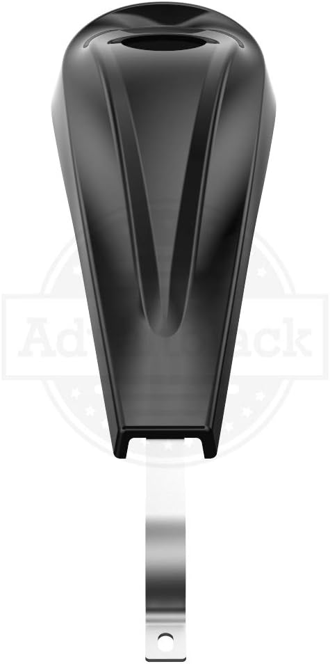 Vivid Black Low-Profile Tank Dash Console & Chrome Gas Tank Cap Fit for 2008-2023 Harley Touring FLH