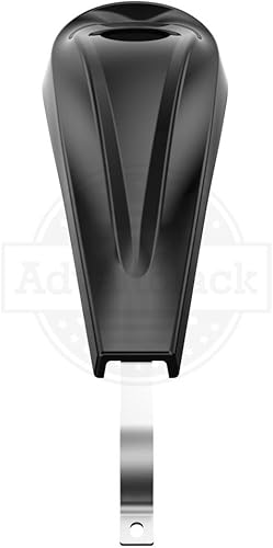 Miniatura 5 de Consola de tablero de tanque de bajo perfil negro vívido y tapa de tanque de gasolina cromada para Harley Touring FLH 2008-2023