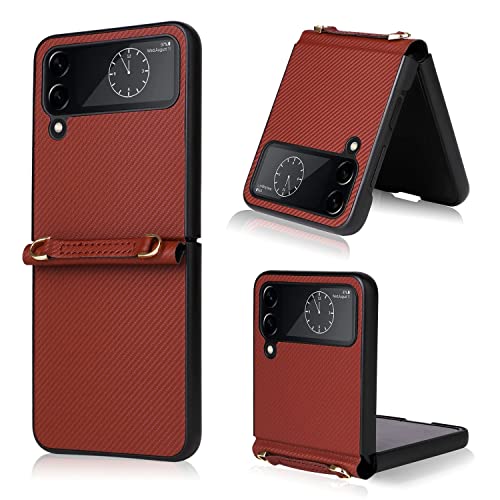 Coque Samsung Galaxy Z Flip4 5G marron transparent parfaite au quotidien