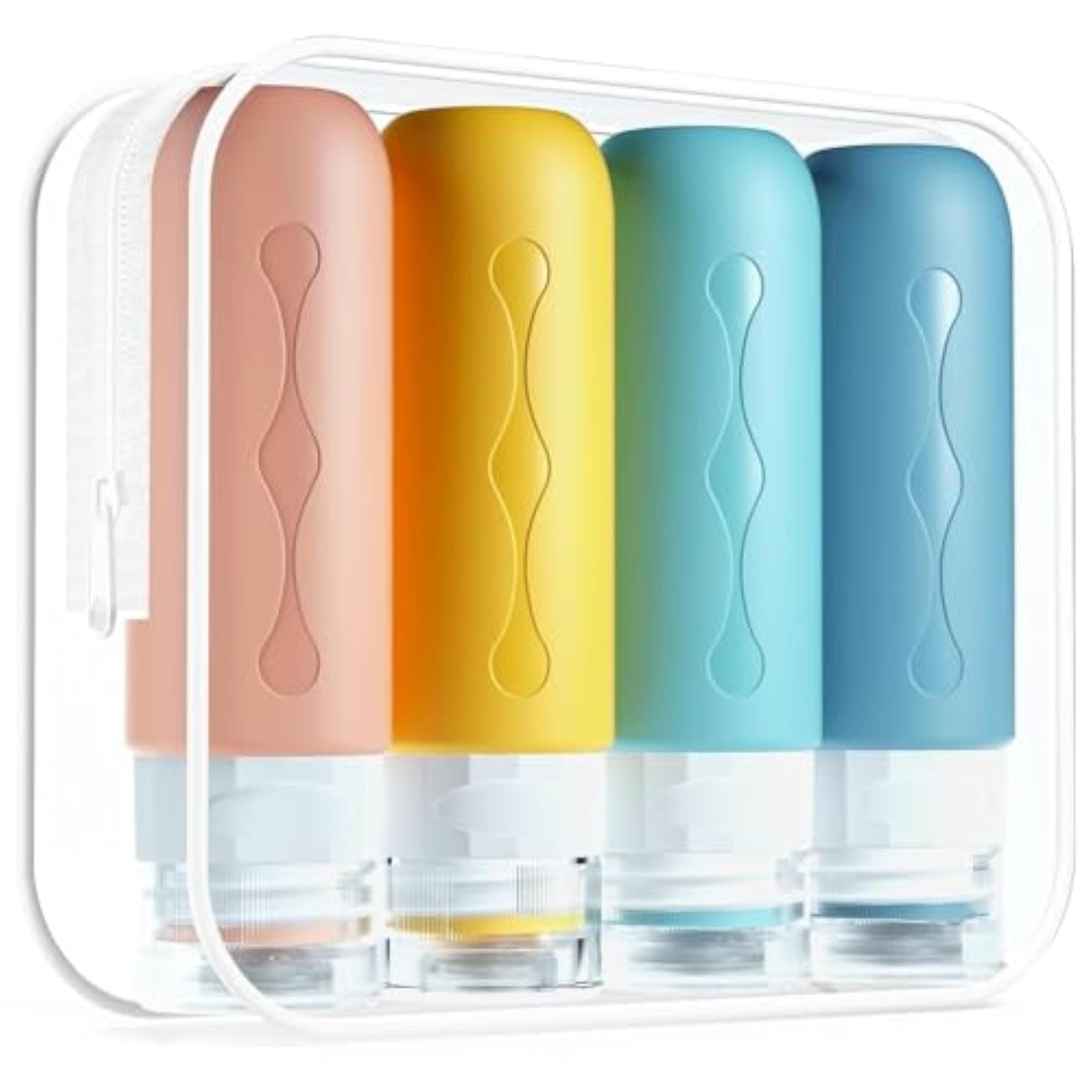 Travel Refillable Squeezable Bottles, TSA Approved, 4 Pack