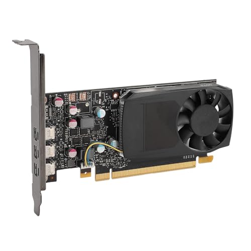 Bewinner Quadro P400 Professional Graphics Card 2GB GDDR5 64bit Pascal Architecture PCI Express 3.0 X16 con Ventilador de Enfriamiento para Modelado 3D y Procesamiento de Videos