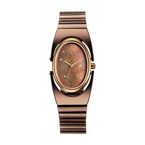 Image of Fastrack UFO Quartz Brown Shaped Dial Girls Watch | Brown Colour Band | Watches for Girls Analog - 6318KM02