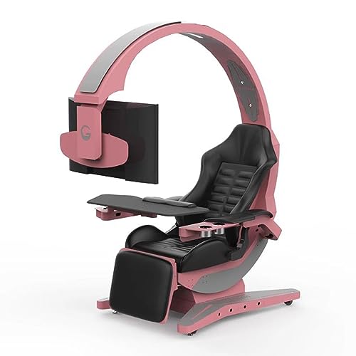Adjustable High Comfort Gaming Chair, Ergonomic Coding Cabin Computer Chair, Heavy Duty E-Sports Integrated Cockpit Chair