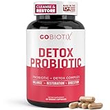 Detox Probiotic - Promotes Digestive Regularity and Distillation, Supports a Healthy Gut and Liver, Ease Gas and Bloating, Improved Energy - 50 Billion CFU - Gluten Free, Non-GMO - 60 Vegan Capsules