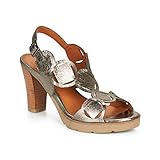 Cuir, cuir, cuir, caoutchouc, boucle, sandales / sandales.