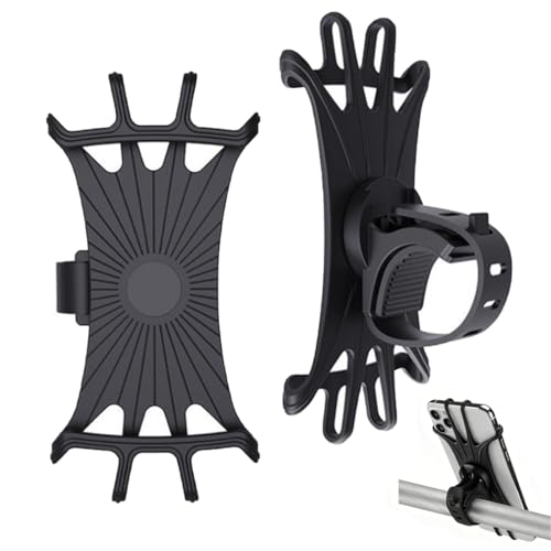【Ampia Compatibilità-Adattamento a Diversi Telefoni】Questo supporto universale per cellulare da bicicletta è regolabile per 4,5 e 6,5 pollici con spessore fino a 15 mm (inclusa la custodia del telefono), compatibile con iPhone 16/ 15 14 13 Pro Max/12 Pro Max/ Xs/ XR/ X/ 8 Plus/ 7/ 6s/ 6, Galaxy S20 e altri telefoni cellulari.
