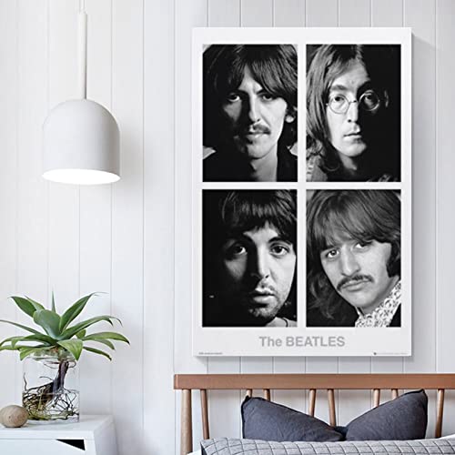 Poster vintage The Beatles sur toile – Décoration murale rétro pour la maison, la chambre à coucher, le salon – 60 x 90… - Les Beatles, Paul McCartney, John Lennon, RIngo Starr, George Harrison Poster vintage The Beatles sur toile - Décoration murale rétro pour la maison, la chambre à coucher, le salon - 60 x 90… – Image 6