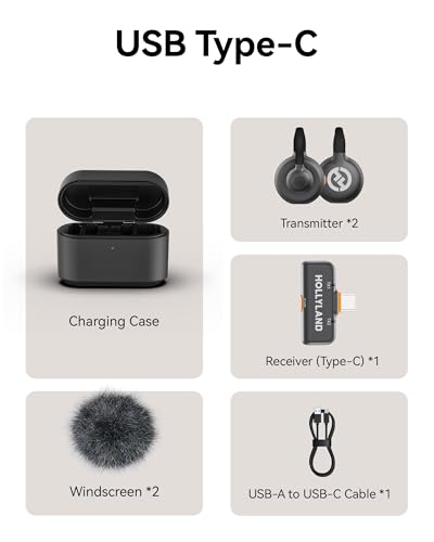 Hollyland Lark M2S Micrófono InalámbricoType C para iPhone 15,16, Android, Alcance 300 m, Clip de Titanio, ENC, Duración 30H, Micrófono Lavalier para Livestreaming Vlog (2TX+1RX) - imagen 8