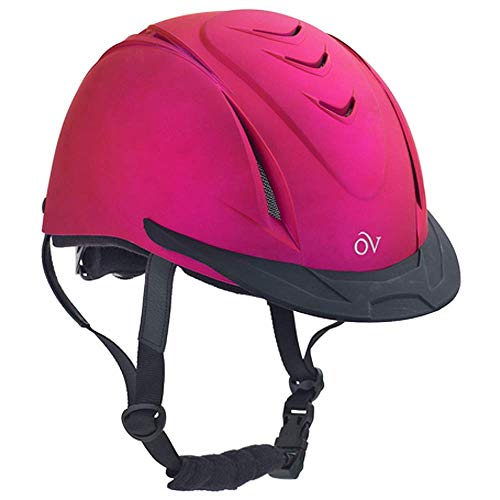Ovation Kid's Metallic Schooler Riding Helmet, Fuchsia, X-Small/Small