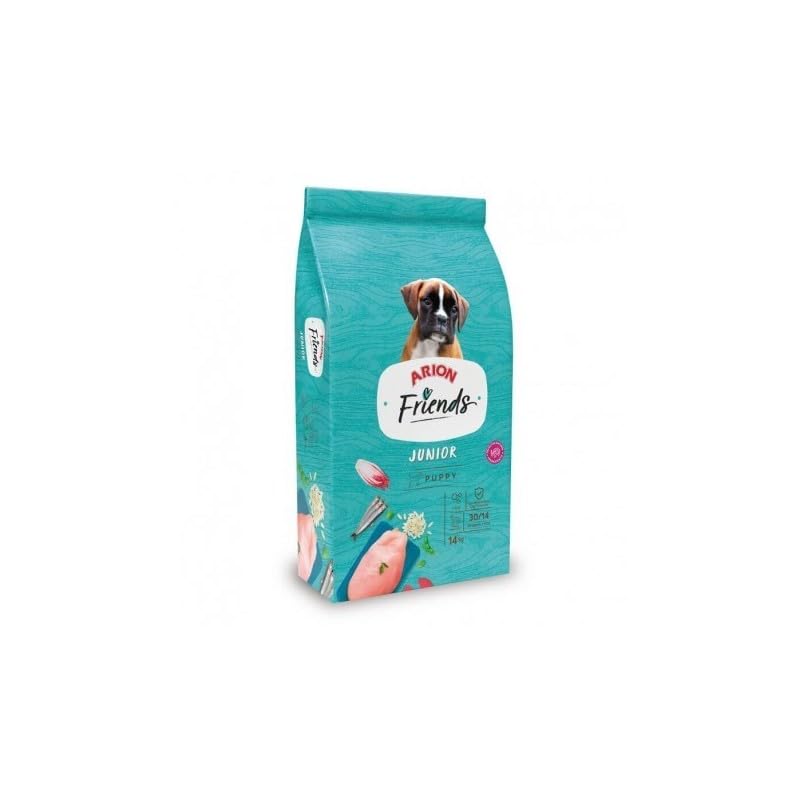 Arion Friends Junior – Pienso seco para Cachorros – Desarrollo equilibrado – con condroprotectores y L‑carnitina – 3 kg