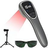 Dmzosmd Cold Laser Therapy Device for Dogs, Red Light Therapy for Pain Relief, Joint, Knee and Muscle, 6x808nm+12x650nm, LLLT Near Infrared Light Device with Stand & Glasses, Human & Pet-Friendly