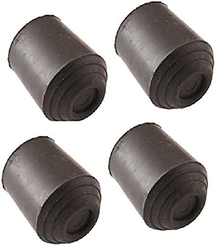 Merriway BH05586 Lot de 4 embouts de protection légers en caoutchouc pour canne de marche Noir 16 mm Cover