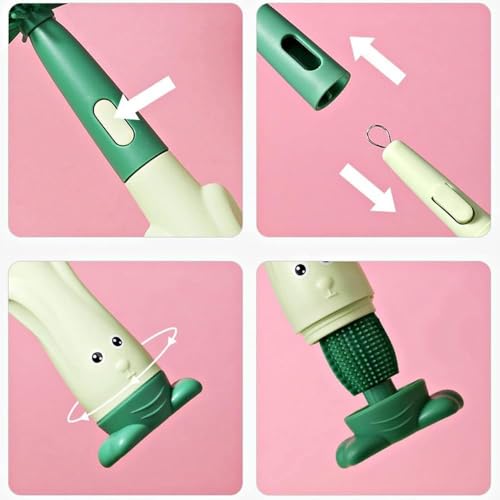 Image of Cots and Cuddles 1pc Bottle Cleaning 3-in-1 Silicone Cleaning Kit for Baby Milk Bottles, Nipple Cleaner and Straw Tool |Multipurpose Scrubbing Brush |Random Colour