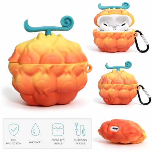 Image of for Airpods 3 Headphones Case, Interesting 3D Silicone Protective Soft Cover Fruit Style Headphone Shell for Airpods 3