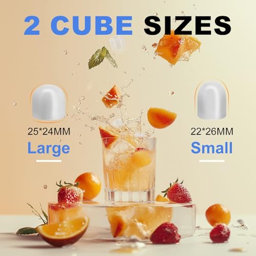 Image of NEWBULIG Ice Makers Countertop with Handle, Portable Ice Machine, 9 Bullet Ice Cubes in 6 Mins, 26lbs in 24Hrs, Auto-Cleaning, with Basket and Scoop, for Home, Kitchen, RV, Camping, Green