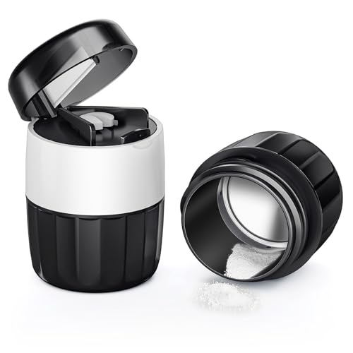 3-in-1 Pill Crusher for Tablets Tablet Crusher Fine Powder with Stainless Steel Grinding Head Pill Grinder with Storage Compartment for Tablets Pill Crushers Splitters for Small and Tiny Pills