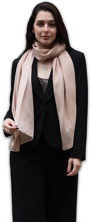 Trillion London® Spring Collection Silk Scarf - Silk Neck Scarf For Women - Ladies Lightweight Scarves Shawl Wraps 70" x 35"