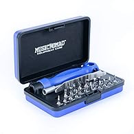 Most comprehensive tool set to make key adjustments on your electric guitar, acoustic guitar and bass guitar Ergonomic large handle with universal 1/4" adapter 12 Allen key sizes: .050", 1/16", 5/64", 3/32", 7/64", 5/32", 1.5mm, 2.0mm, 2.5mm, 3.0mm, ...