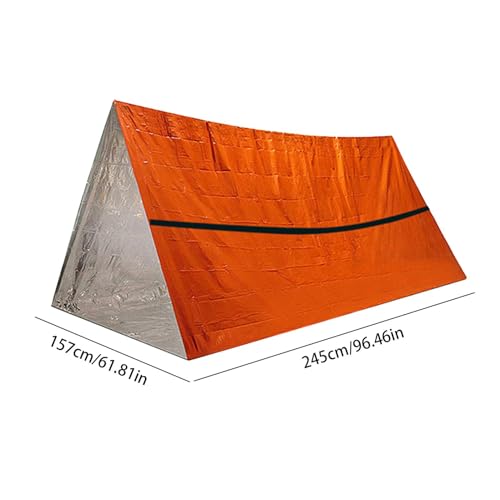 Generisch Schlafsäcke zum Überleben, tragbarer Thermoschlafsack,Wasserdichter Schlafsack Survival Bivy Sack - Kompakter, Leichter Outdoor-Zubehör, tragbarer Überlebensschutz zum Wandern – Bild 6