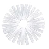 100 reti protettive per teste di fiori, 12 cm, copertura in rete per fioristi e confezioni (bianco)