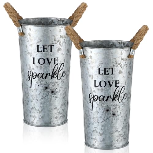 Jingmore 2 Pcs Wedding Sparklers Galvanized Metal...