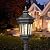 Darkaway 48inch Solar Post Lights Lamp Outdoor Light Fixture, Dusk to Dawn Aluminum Lamp Post with Remote and Pole Mount Base, Solar Path Lighting for Garden Patio Pathway
