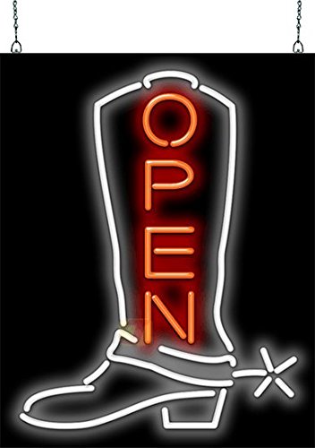 Cowboy Boot Open Large Neon Sign - Amazon.com