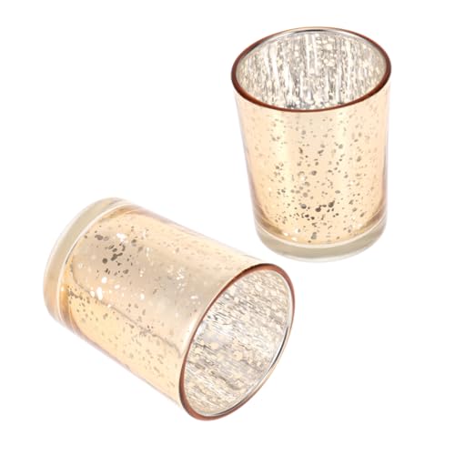 Cabilock Portacandele in Unico Con Placcatura in Tazza Vuota Per Portacandele Romantico E Sognante Per Matrimoni E Decorazioni Per La Casa