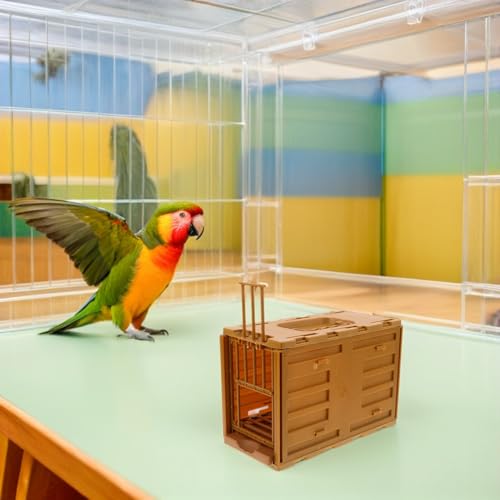 Cage de transport oiseau anti stress ventilée pour calopsitte