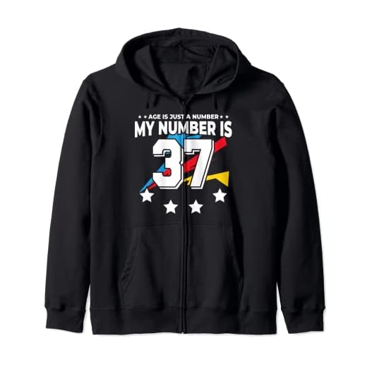 Age Is Just Number - Deportes 37 años de edad, divertido cumpleaños 37 Sudadera con Capucha