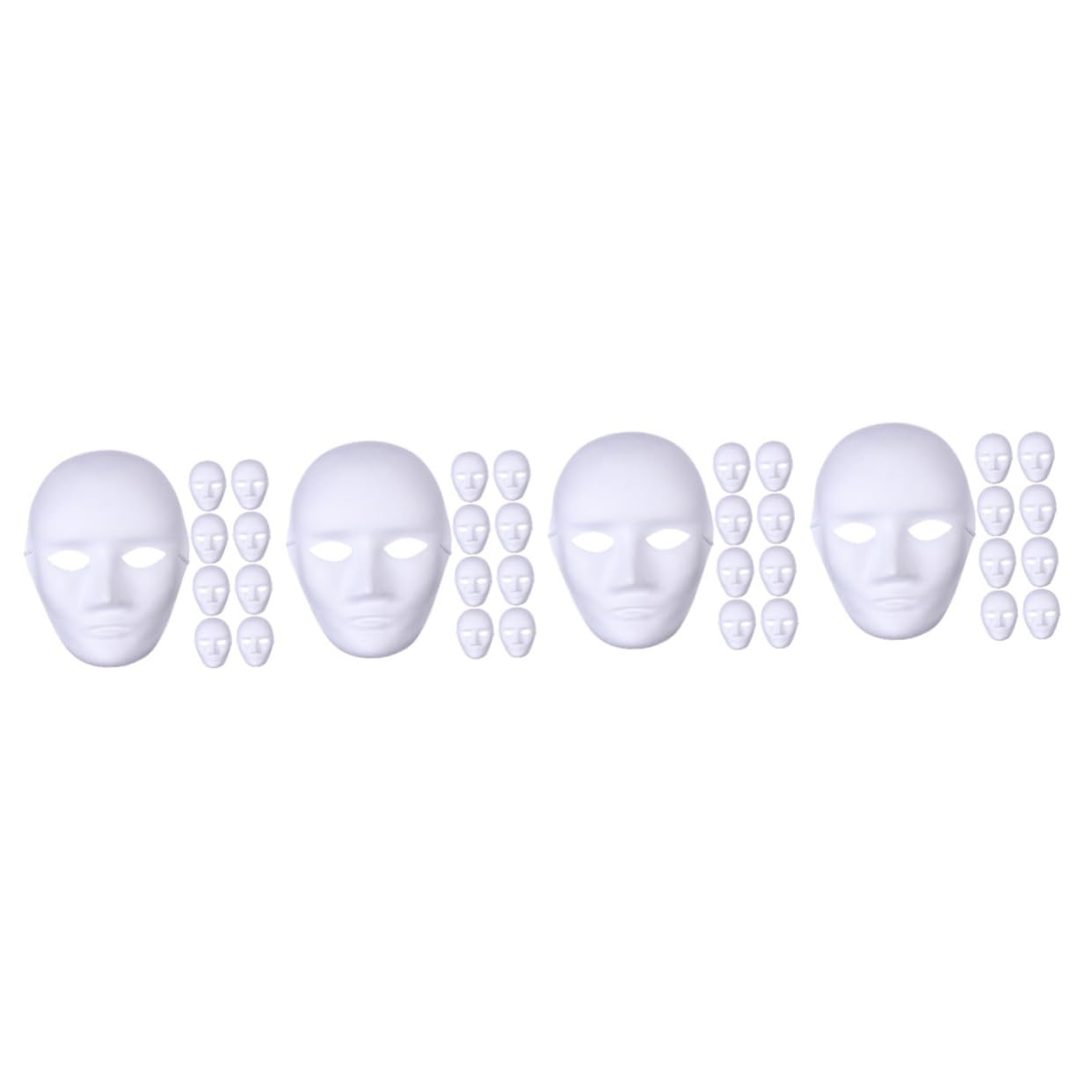 LIFKOME 36pièces Masques Pulpé à Peindre Lot De Masques Pour Et Accessoires De Mascarade Et Décoration