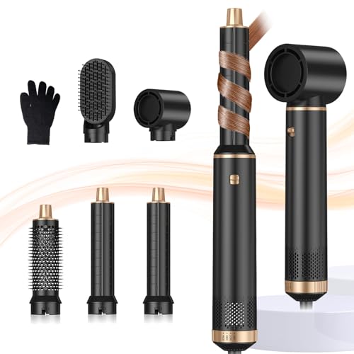 Blow Dryer Brush 5 in 1, Negative Ion Hair Dryer Brush Set Upgrad...