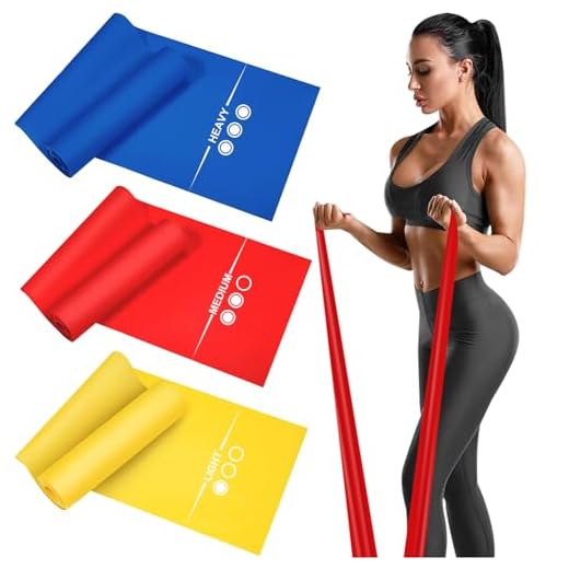 Bandas Elasticas Fitness[Set de 3] 1.5M /1.8M /2M,Cintas Elasticas con 3 Niveles de Resistencia, Pilates, Crossfit, Estiramientos, Musculacion, Piernas, Brazos, Fuerza