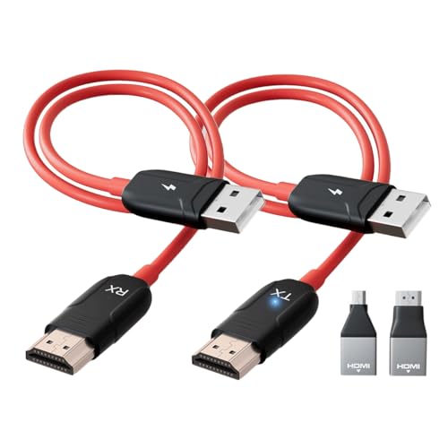 Nicear Transmisor y receptor HDMI inalámbrico de 5 GHz, extensor HDMI inalámbrico, transmisión de video/audio 1080P en pantalla dual, adecuado para diversos dispositivos digitales.