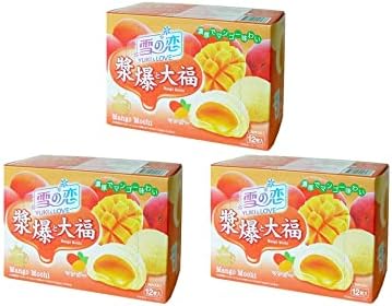 Yuki & Love Mango Mochi 180g Daifuku (Pack of 3), by CNMART