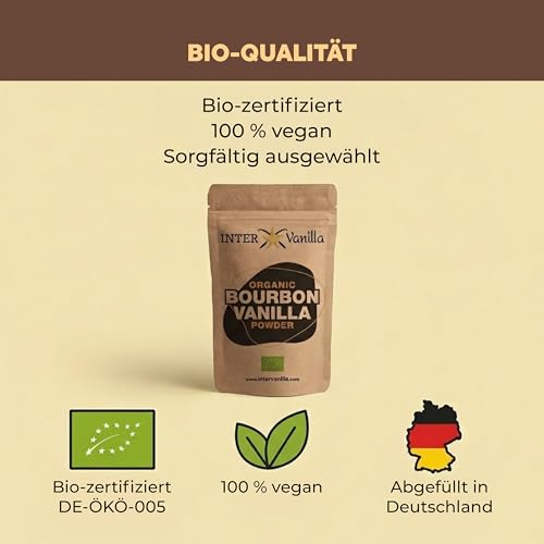 Foto von InterVanilla Bio Bourbon Vanillepulver, 25g